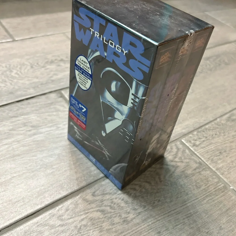 NWT Star Wars Trilogy VHS set NEW 3-Tape SEALED UNOPENED Original boxed set jedi